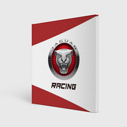 Холст квадратный Ягуар - Racing, цвет: 3D-принт