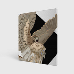 Холст квадратный Орёл в шоке, цвет: 3D-принт