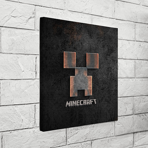 Картина квадратная MINECRAFT TEXTURE IRON / 3D-принт – фото 3