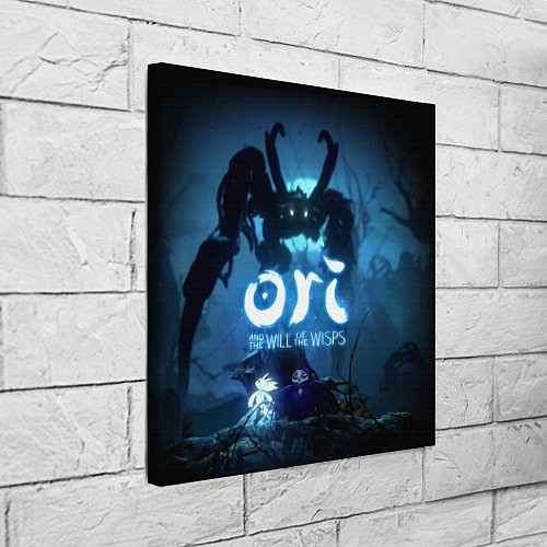 Картина квадратная Крик, Ори и Ку / 3D-принт – фото 3