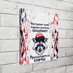 Холст квадратный ЕНОТОМАФИЯ MAFIA COON Z, цвет: 3D-принт — фото 2