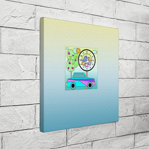 Картина квадратная Яркая аппликация для мальчика / 3D-принт – фото 3