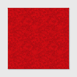 Холст квадратный Ярко-красный мраморный узор, цвет: 3D-принт — фото 2