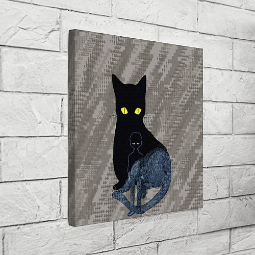 Картина квадратная Cat psycho 100 Моб Психо 100 Z / 3D-принт – фото 3