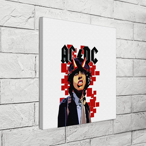 Картина квадратная ACDC Ангус Янг / 3D-принт – фото 3