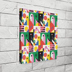 Холст квадратный Геометрия города, цвет: 3D-принт — фото 2