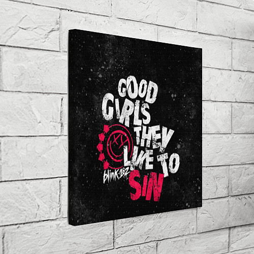 Картина квадратная Blink 182, Good Girl / 3D-принт – фото 3