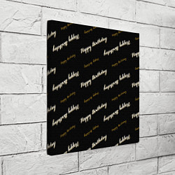 Холст квадратный Happy Birthday, цвет: 3D-принт — фото 2