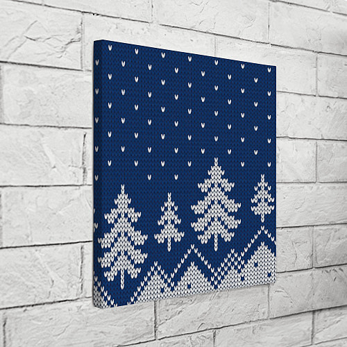 Картина квадратная Зимняя ночь / 3D-принт – фото 3