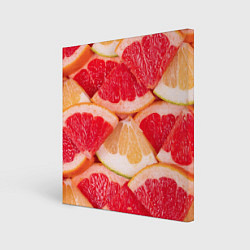 Холст квадратный ЦИТРУСОВЫЙ МИКС CITRUS MIX, цвет: 3D-принт