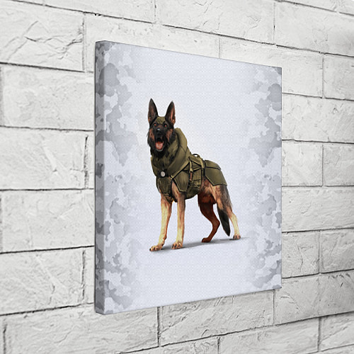 Картина квадратная Служебная собака К9 K9 / 3D-принт – фото 3