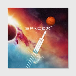 Холст квадратный Space X, цвет: 3D-принт — фото 2