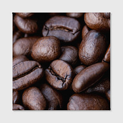 Холст квадратный Кофейные зёрна, цвет: 3D-принт — фото 2