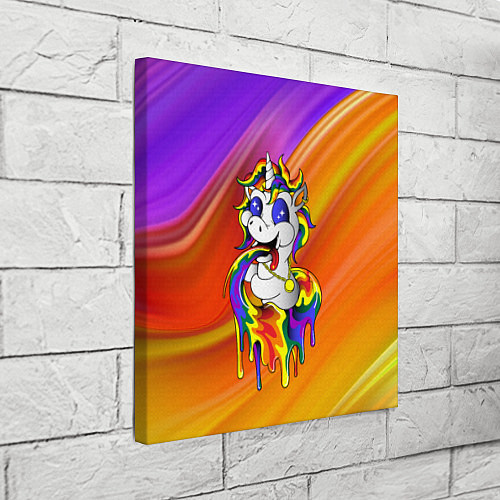 Картина квадратная Единорог Unicorn Rainbow Z / 3D-принт – фото 3