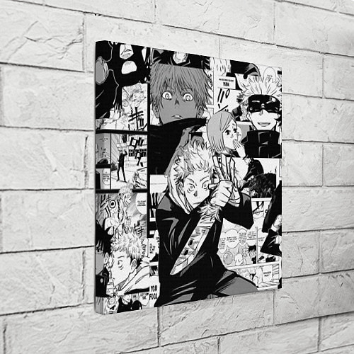 Картина квадратная Манга Jujutsu Kaisen / 3D-принт – фото 3