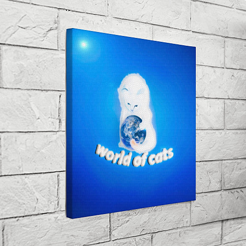 Картина квадратная World of Cats / 3D-принт – фото 3