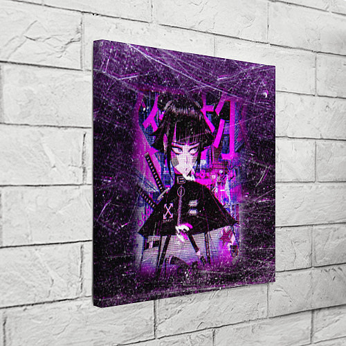 Картина квадратная Cyberpunk Samurai Anime / 3D-принт – фото 3