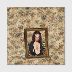 Холст квадратный Домиано Давид Портрет на стене, цвет: 3D-принт — фото 2