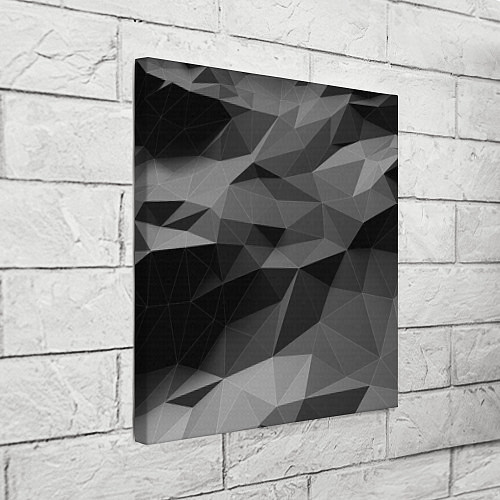 Картина квадратная Чб абстракция / 3D-принт – фото 3