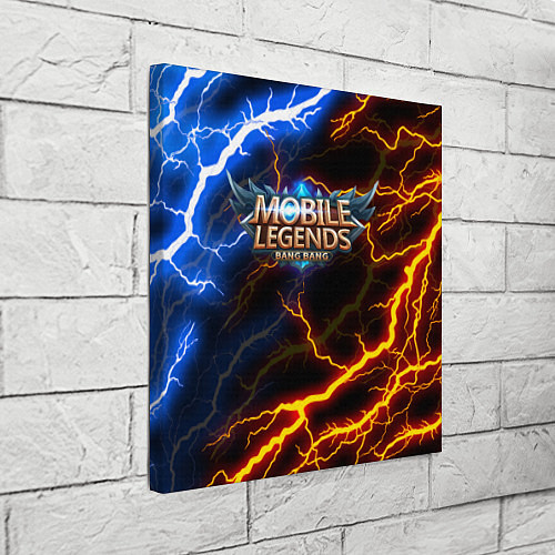 Картина квадратная Mobile Legends разряды молний flash / 3D-принт – фото 3
