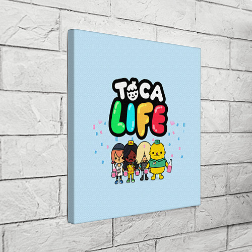 Картина квадратная Toca Life: Logo / 3D-принт – фото 3