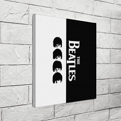 Холст квадратный The Beatles черно - белый партер, цвет: 3D-принт — фото 2