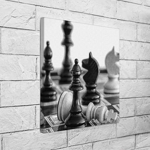 Картина квадратная Шах и мат Шахматы / 3D-принт – фото 3