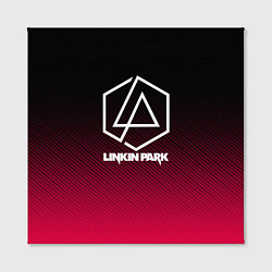 Холст квадратный LINKIN PARK LOGO CARBON, цвет: 3D-принт — фото 2