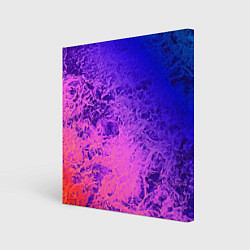 Холст квадратный Абстрактный пурпурно-синий, цвет: 3D-принт