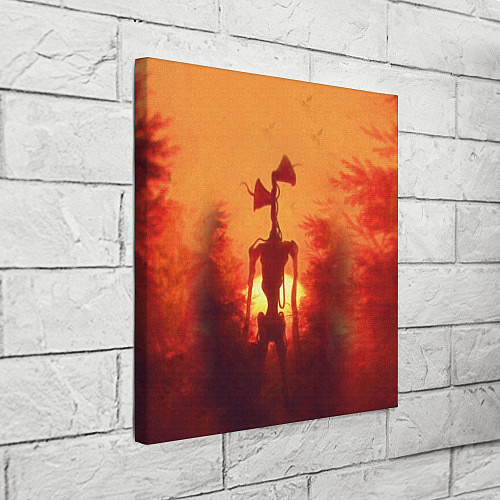 Картина квадратная СИРЕНОГОЛОВЫЙ НА ЗАКАТЕ / 3D-принт – фото 3