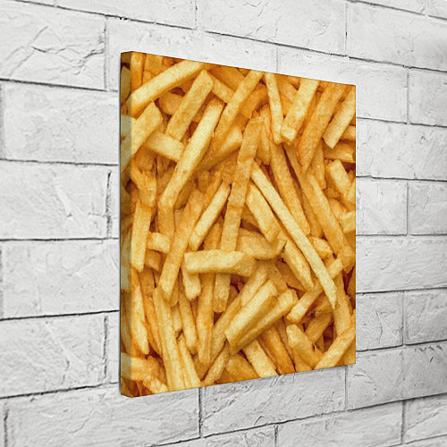 Картина квадратная Картошка фриФастфуд / 3D-принт – фото 3