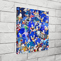 Холст квадратный SONIC СИНИЙ ЁЖ СОНИК, цвет: 3D-принт — фото 2