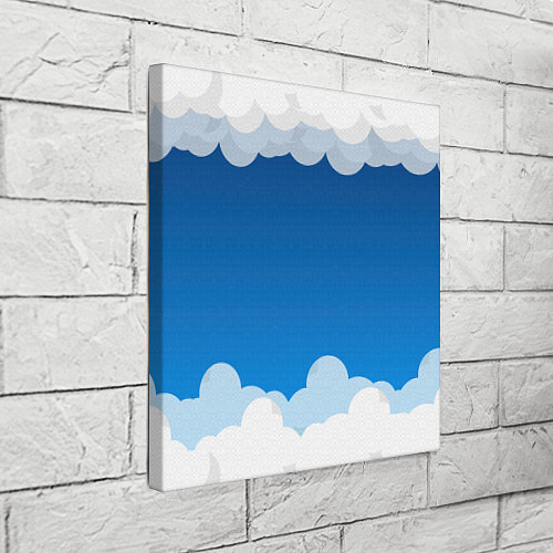 Картина квадратная Полёт в облаках / 3D-принт – фото 3