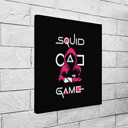 Холст квадратный Squid game: guard-killer, цвет: 3D-принт — фото 2