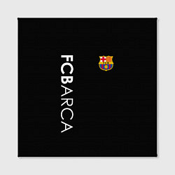 Холст квадратный FC BARCA BLACK STYLE, цвет: 3D-принт — фото 2