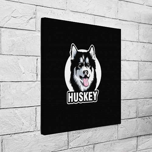 Картина квадратная Собака Хаски Husky / 3D-принт – фото 3