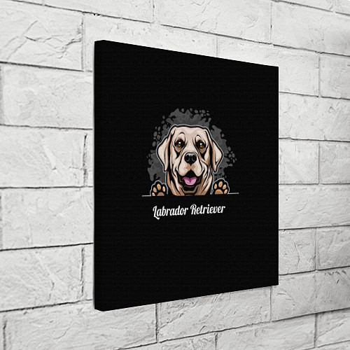 Картина квадратная Лабрадор-Ретривер Labrador Retriever / 3D-принт – фото 3