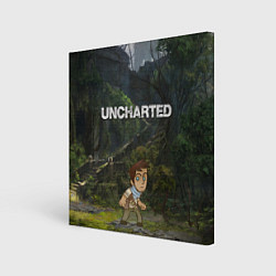 Холст квадратный Uncharted На картах не значится, цвет: 3D-принт