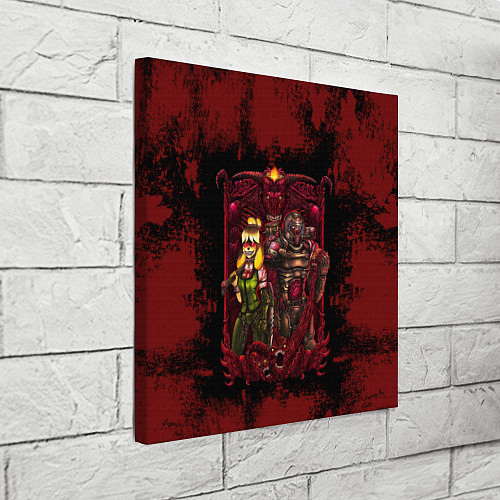Картина квадратная DOOMGIRL DOOMGAY BLOOD / 3D-принт – фото 3