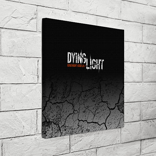 Картина квадратная DYING LIGHT РАЗЛОМЫ ТРЕЩИНЫ / 3D-принт – фото 3