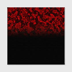 Холст квадратный BLACK RED CAMO RED MILLITARY, цвет: 3D-принт — фото 2