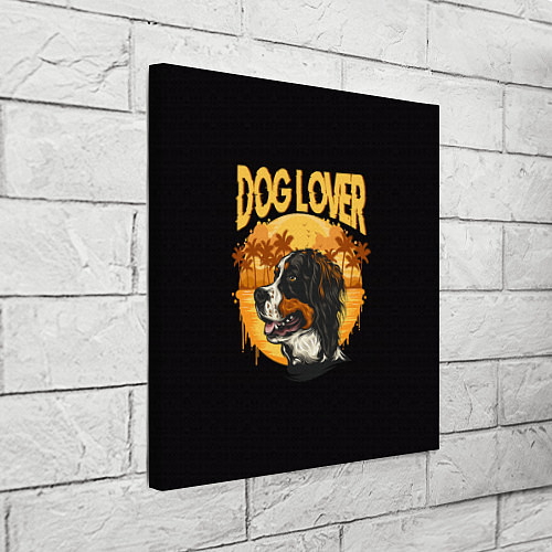 Картина квадратная Любитель Собак Dog Lover / 3D-принт – фото 3
