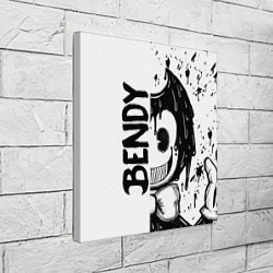 Холст квадратный BENDY - БЕНДИ БРЫЗГИ КРАСКИ, цвет: 3D-принт — фото 2