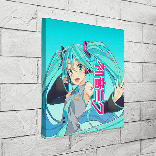 Картина квадратная Hatsune Miku Мику Хацунэ / 3D-принт – фото 3