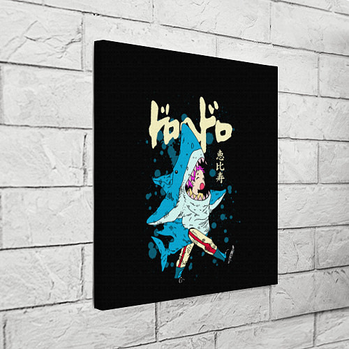 Картина квадратная DOROHEDORO: Эбису в костюме акулы / 3D-принт – фото 3