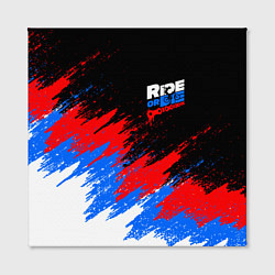 Холст квадратный RIDE OR DIE RUSSIA EXTREME, цвет: 3D-принт — фото 2