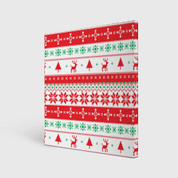 Холст квадратный Christmas Deer, цвет: 3D-принт