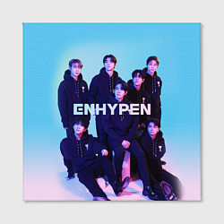 Холст квадратный ENHYPEN: Хисын, Джей, Джейк, Сонхун, Сону, Чонвон,, цвет: 3D-принт — фото 2