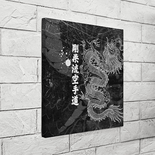 Картина квадратная Токийский Дракон Иероглифы Dragon Japan / 3D-принт – фото 3