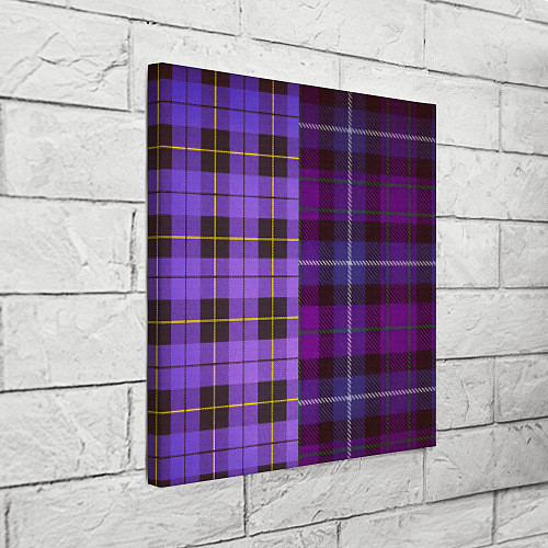 Картина квадратная Purple Checkered / 3D-принт – фото 3